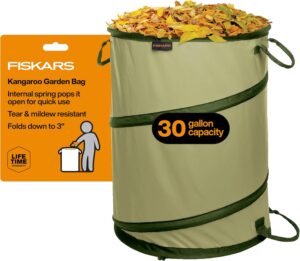 Pop up Garden Bag for removing brush and weeds