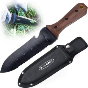 Hori Hori Garden Knife with Wooden Handle and Sheath